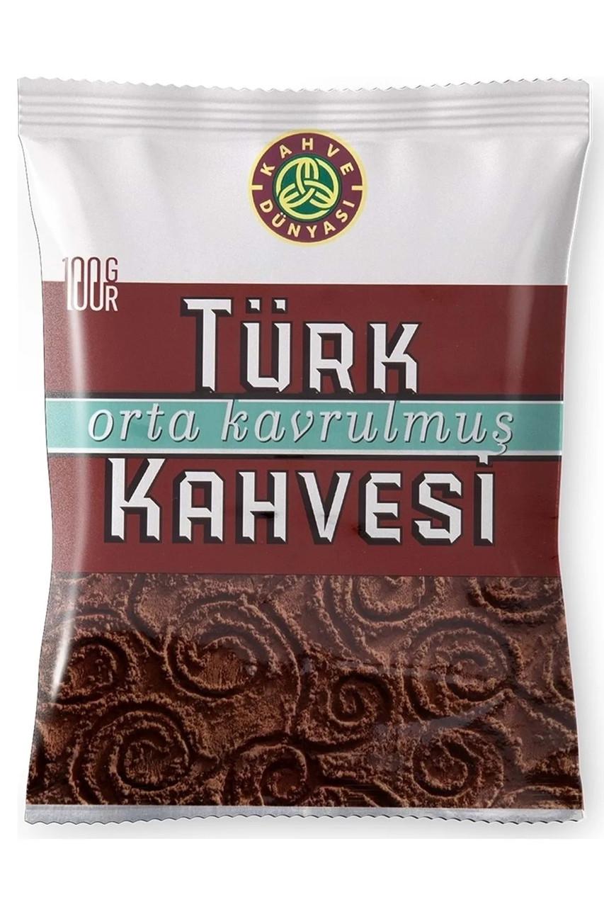 Кофе турецкий молотый KAHVE DUNYASI средней обжарки 100 г Кофе турецкий молотый KAHVE DUNYASI средней обжарки 100 г