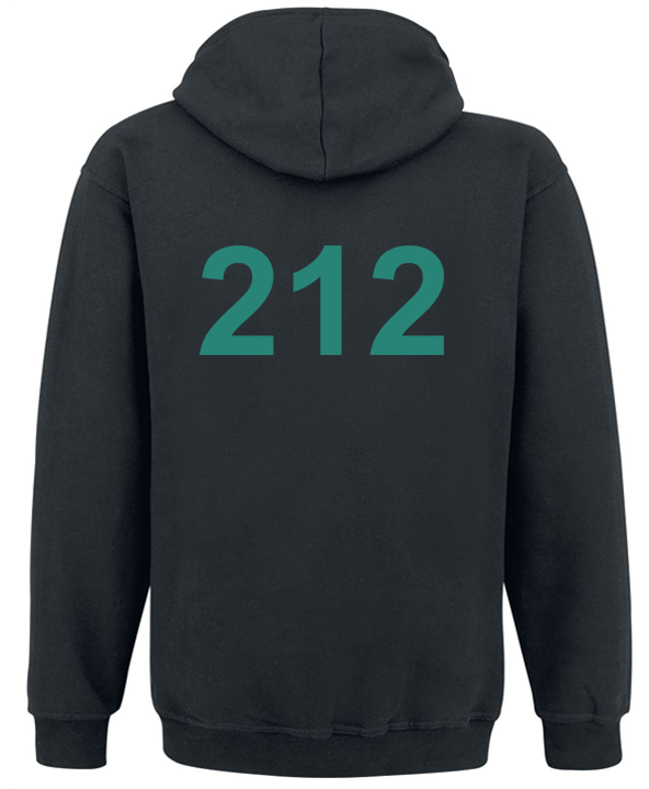 Толстовка з блискавкою "Squid Game 212 Han Mi-Nyeo" L Чорний (56529) - фото 2 Толстовка з блискавкою "Squid Game 212 Han Mi-Nyeo" L Чорний (56529) - фото 2