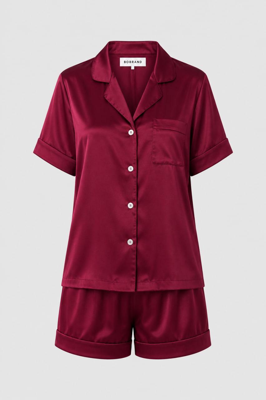 Піжама жіноча BO.Brand з шортами 3XL Cherry Night (38013)
