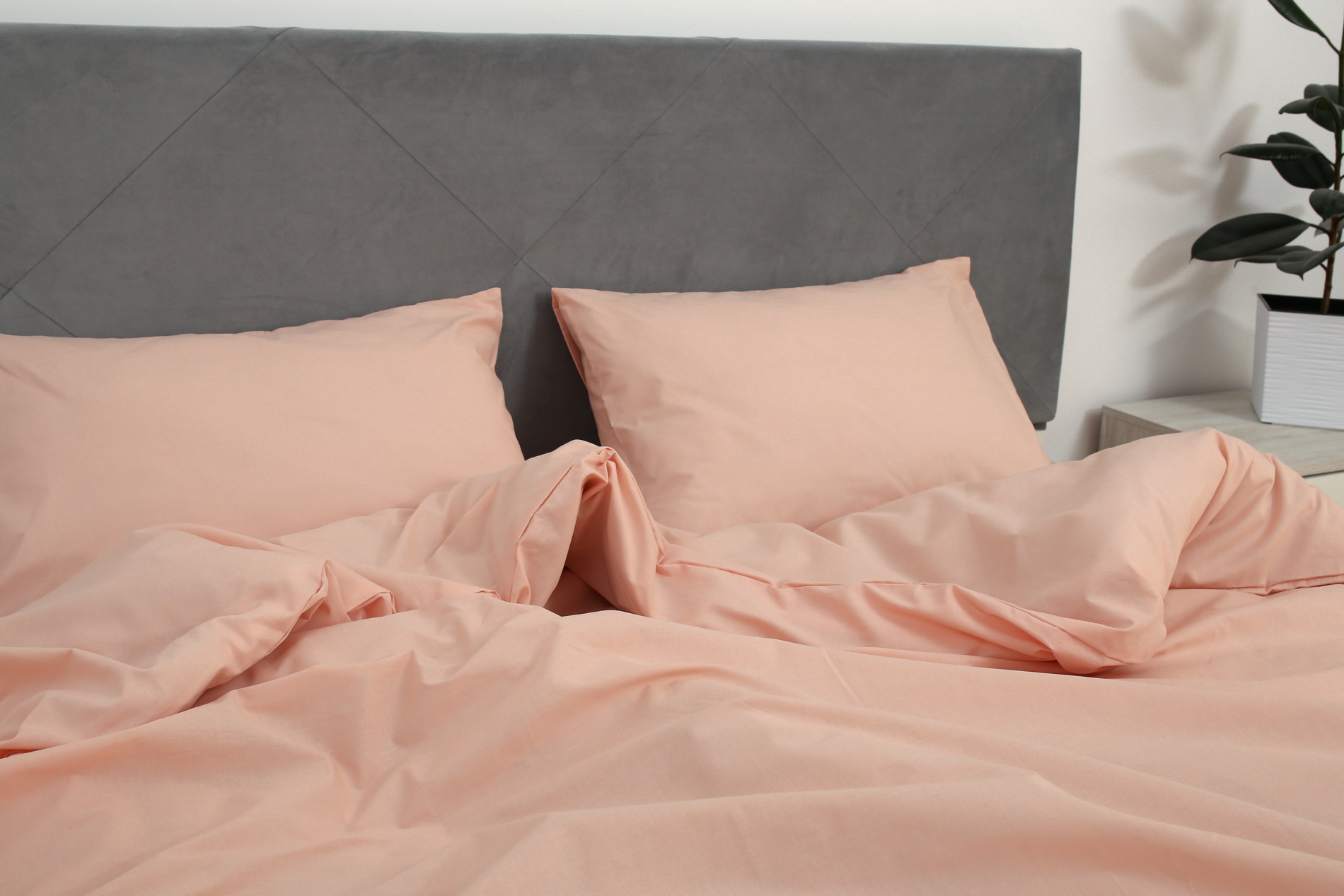 Комплект постельного белья двуспальный Amore GLux-1024 бязь Пудровый (KPB-A2-GLux-1024(50x70)_) - фото 5 Комплект постельного белья двуспальный Amore GLux-1024 бязь Пудровый (KPB-A2-GLux-1024(50x70)_) - фото 5