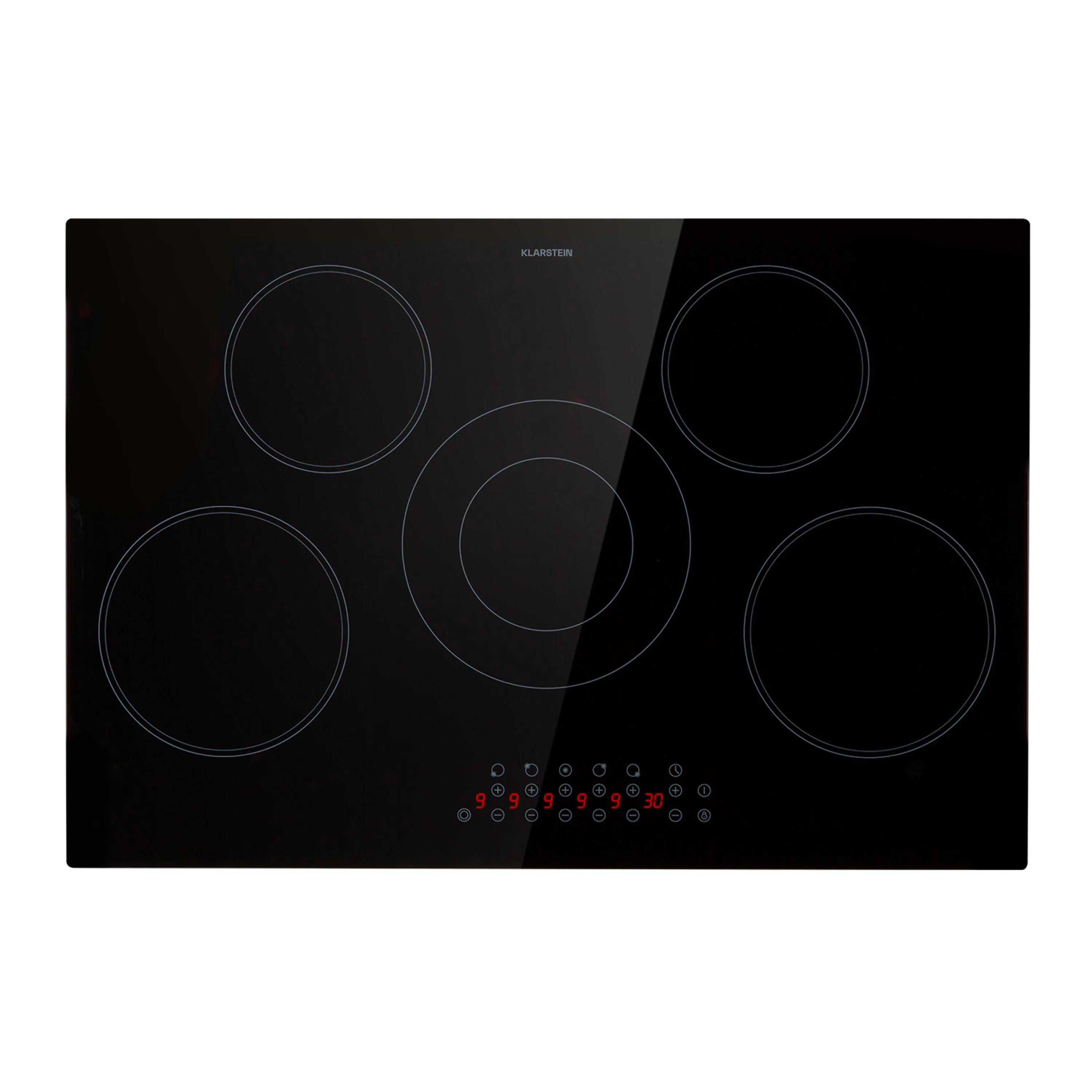 Варочная поверхность KLARSTEIN Virtuosa 5 на 5 конфорок 8200 Вт Черный (10041116) Варочная поверхность KLARSTEIN Virtuosa 5 на 5 конфорок 8200 Вт Черный (10041116)
