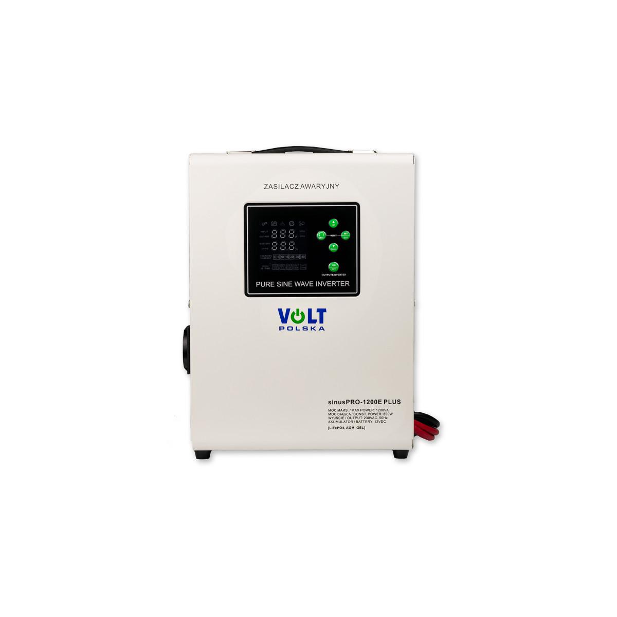 Источник бесперебойного питания Volt Polska Sinus PRO 1200 E PLUS 12/230V 800/1200W (3SPM12012M)