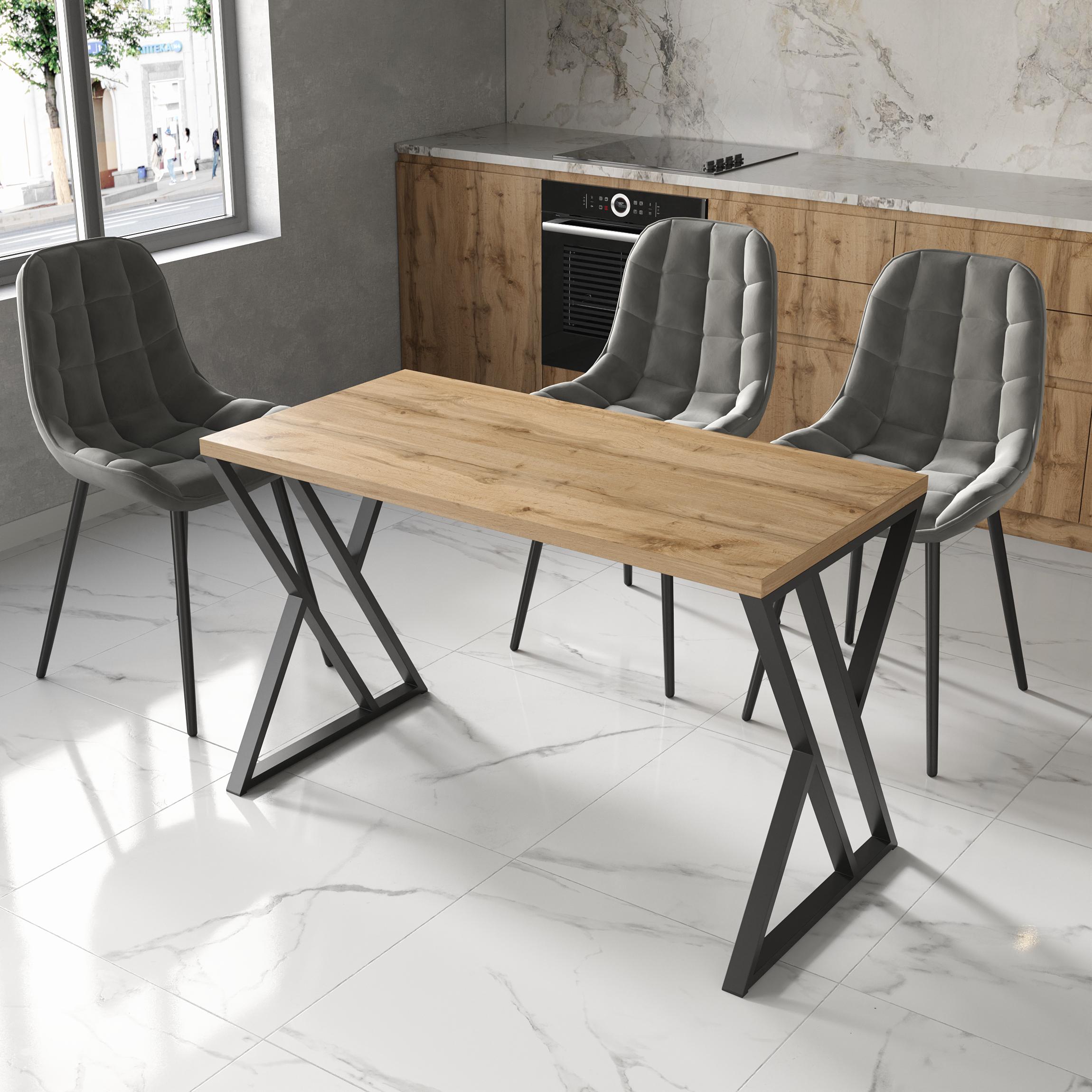 Обеденный стол 8 1200х500х32 мм Дуб Аппалачи (23666752)