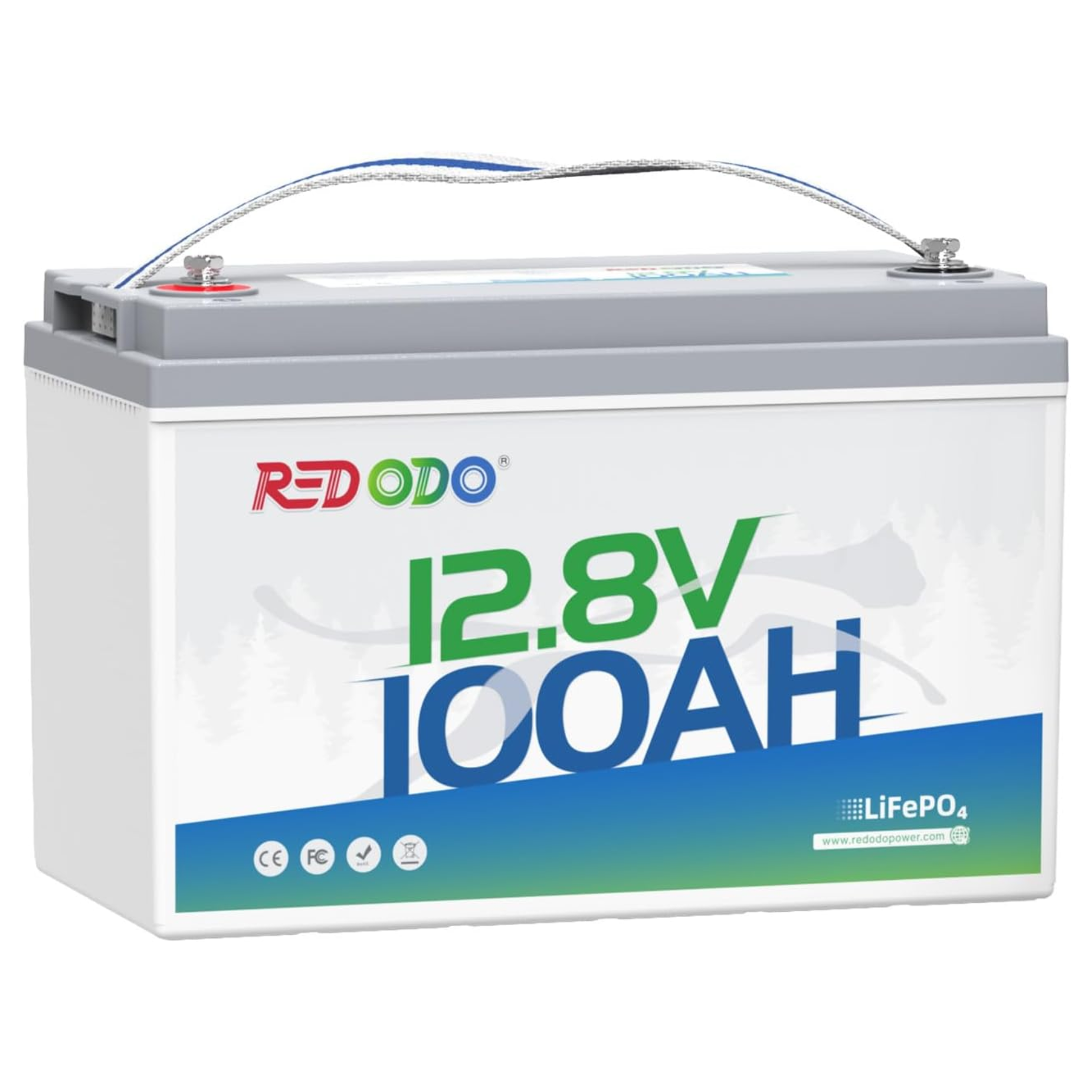 Аккумулятор Redodo LiFePO4 12V 100 Ah 1280Wh со встроенным BMS 4000 циклов (000977)