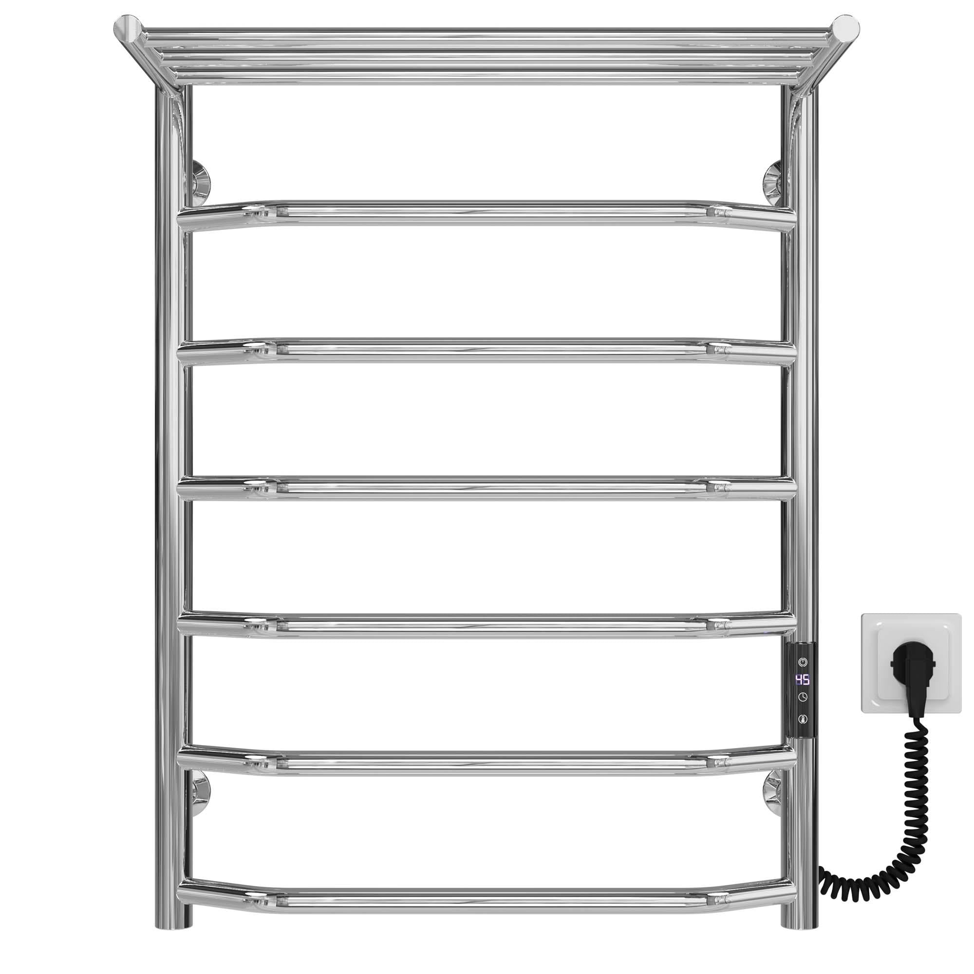 Полотенцесушитель электрический Deffi Трапеция П7 JD03 правое подключение нержавеющая сталь 500x700 мм Хром (C.TP.70.50.7.ECR1)