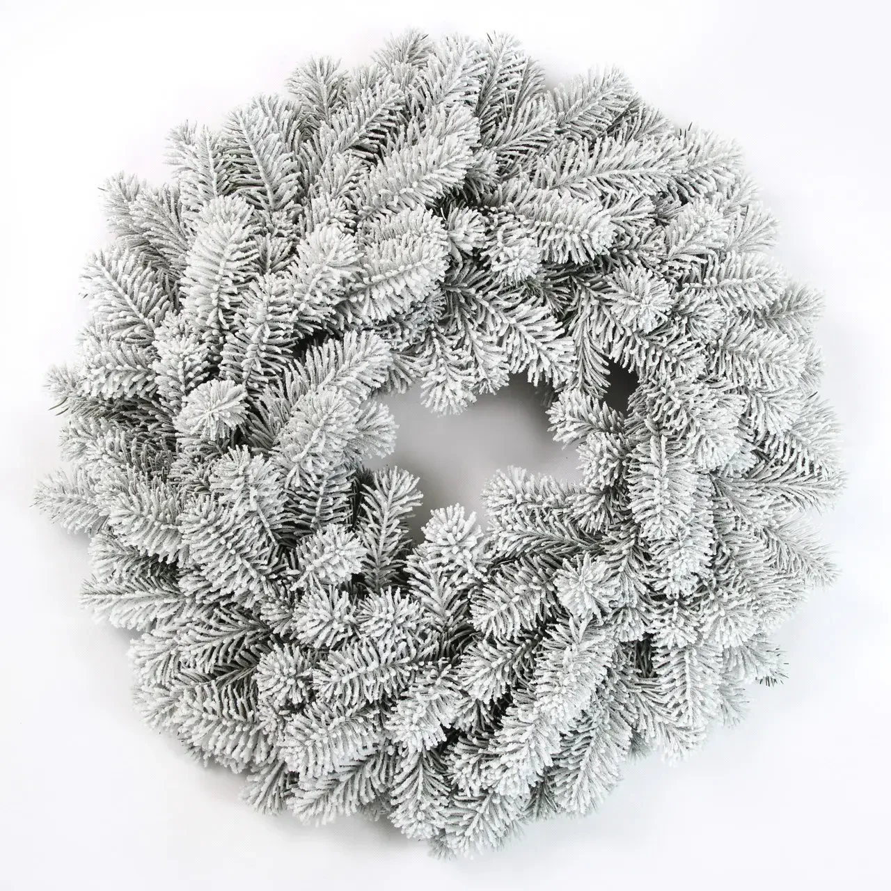 Венок новогодний HVOYA Premium заснеженный 45 см (CNT00010360)