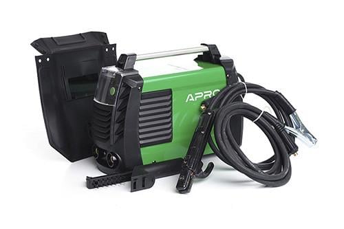 Зварювальний апарат інверторний Apro MMA-160 K електрод 5 мм з набором кабелів з кейсом (2969024631)