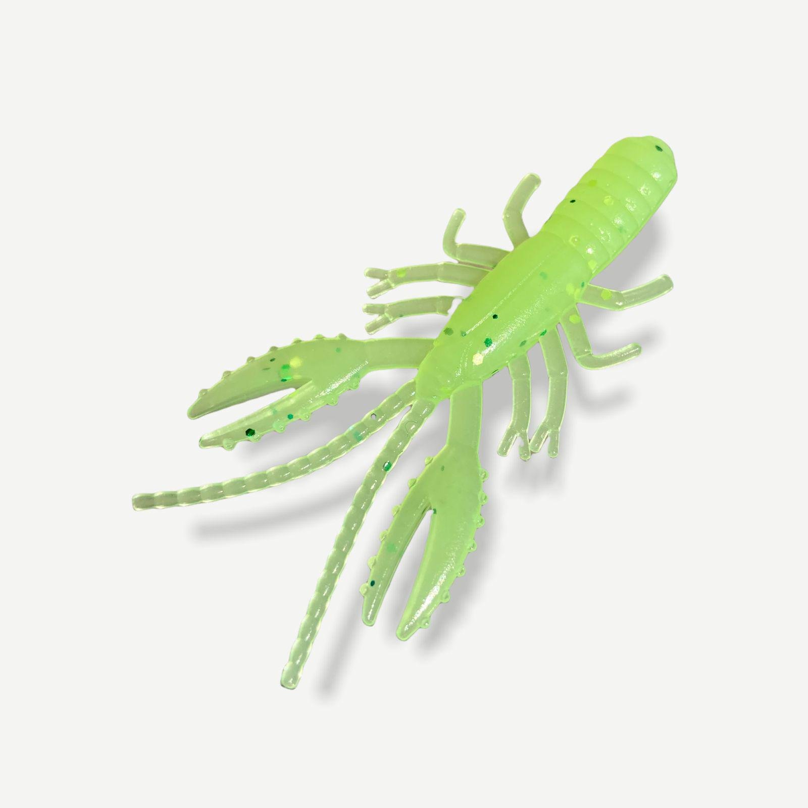 Приманки Big Baits Crayfish речная серия 2,0" 8 шт. # 114 Lime (2202114)