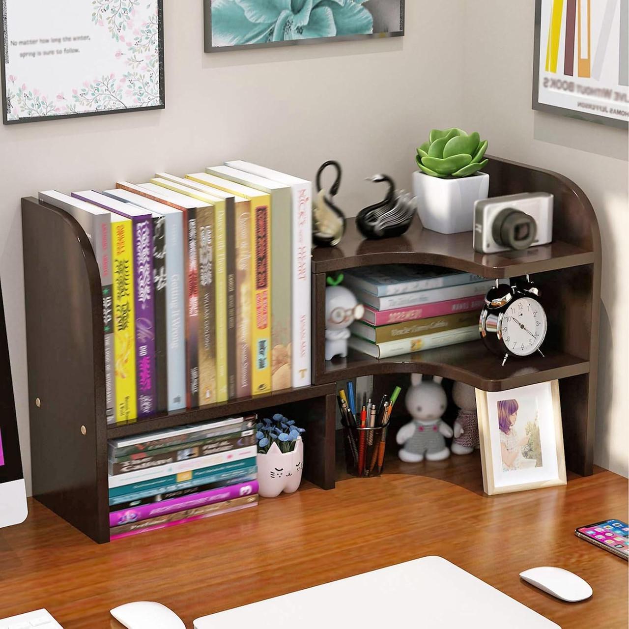 Полка-надстройка настольная из дерева Калести капучино (АКД-004609)