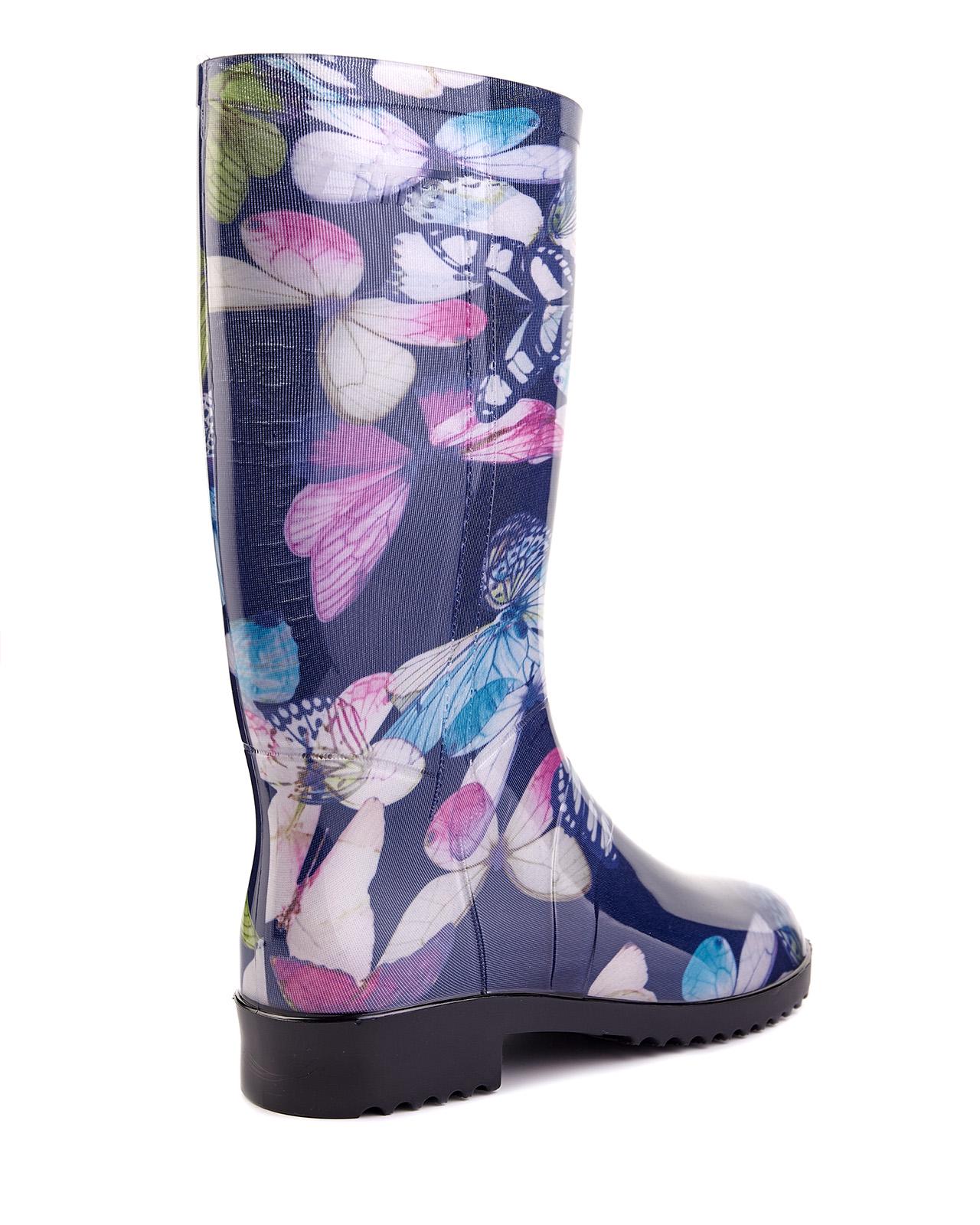 Жіночі гумові чоботи Litma р. 38 Метелики на синьому - фото 4 Жіночі гумові чоботи Litma р. 38 Метелики на синьому - фото 4