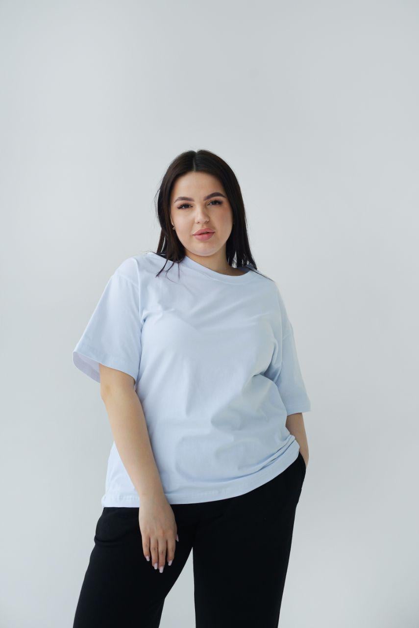 Футболка unisex oversize р. 56-58 Белый (14-7718 10)