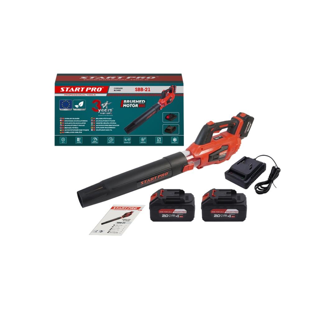 Повітродувка акумуляторна START PRO SBB-21 акумулятор 4 А/г 6385/та зарядне 6388 (SBB-21)