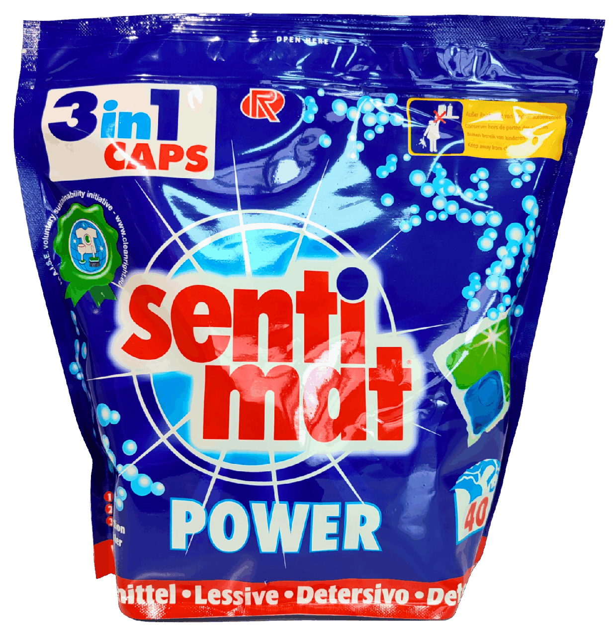Капсулы для стирки Sentimat Power 3-in-1 40 стирок (35575155)