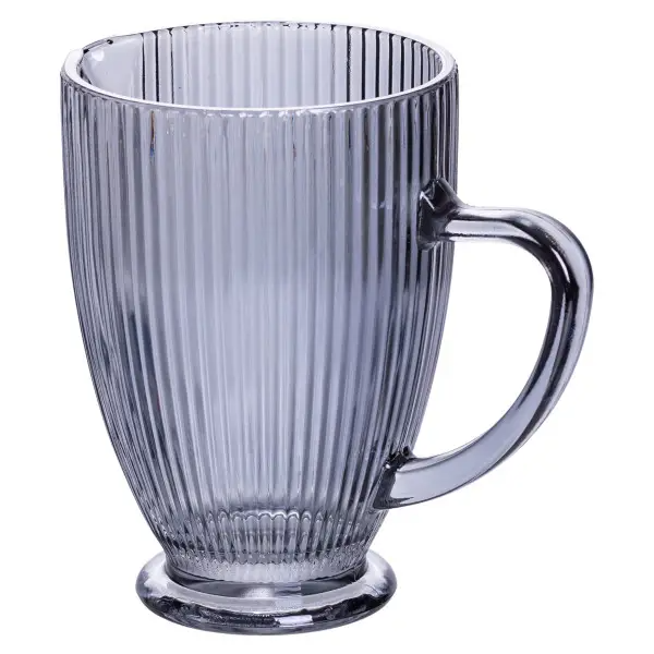 Глек для напоїв фігурний прозорий ребристий з товстого скла 1,2 л - фото 2 Глек для напоїв фігурний прозорий ребристий з товстого скла 1,2 л - фото 2