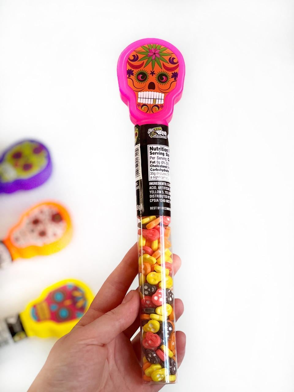 Статуэтка-череп Halloween Day of the Dead 49 г Розовый