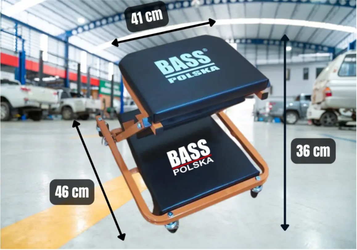 Лежак-стілець Bass Polska 2в1 3083 для авторемонту підкатний - фото 6