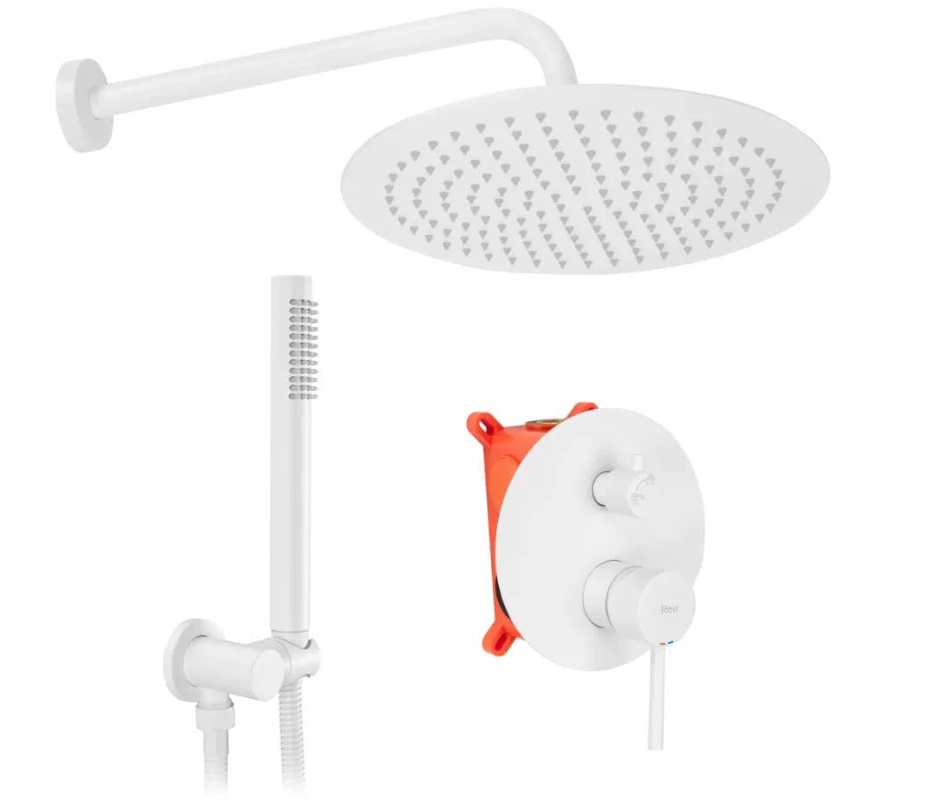 Душевой гарнитур Rea Lungo + BOX Белый (Rea-P8540)