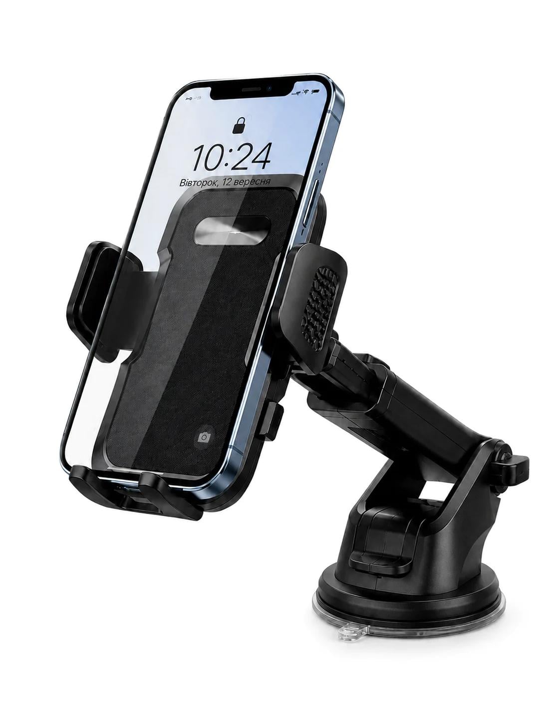 Тримач для телефонів в машину OnePro 2в1 Чорний (74045)