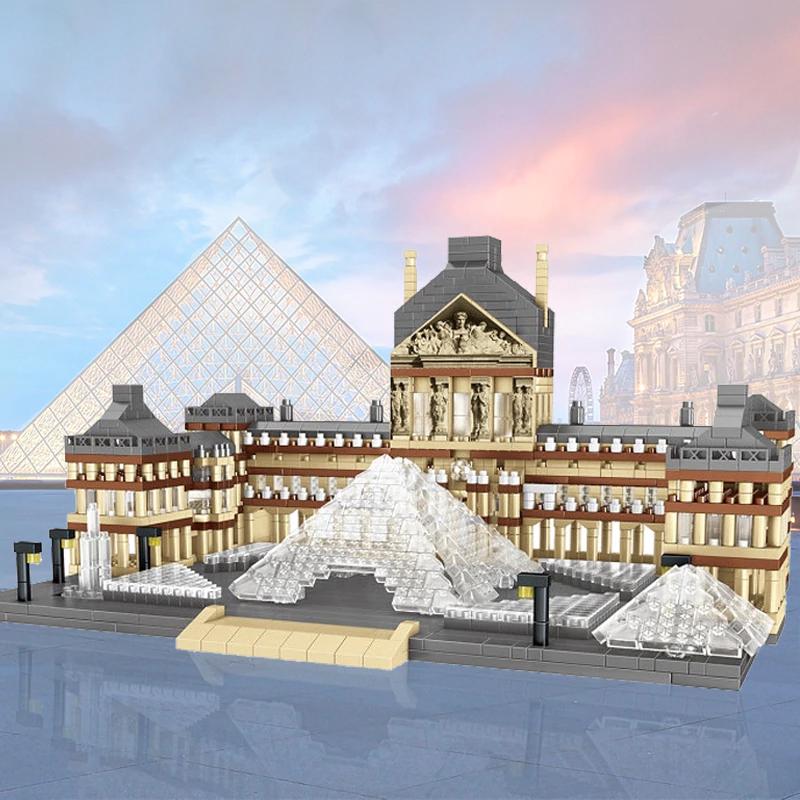 Конструктор 3D Музей Лувра 24х16х13 см 3377 деталей (VA-3D Louvre) - фото 2