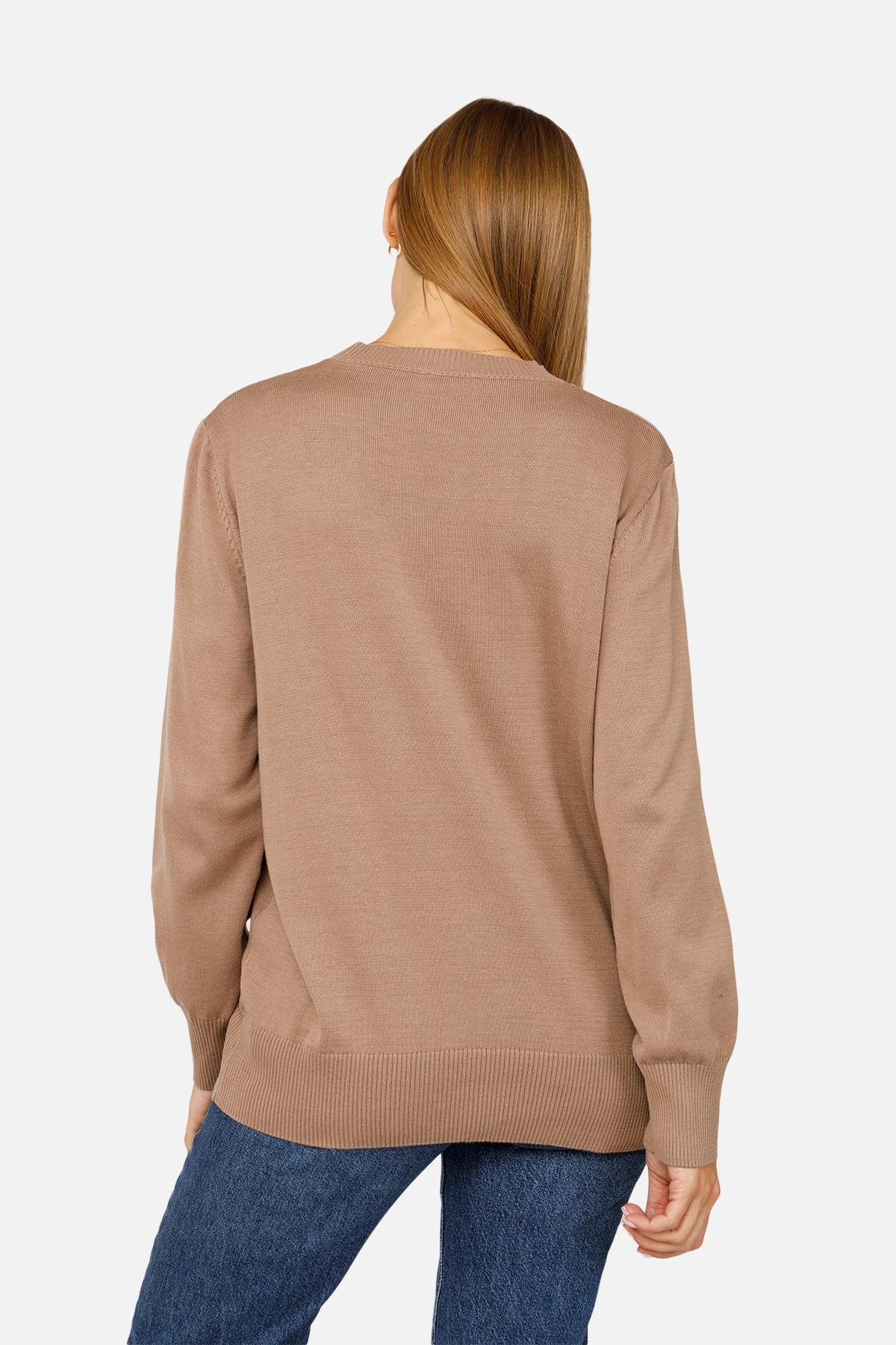 Джемпер женский р. 48 Капучино (SKT001008683) - фото 3