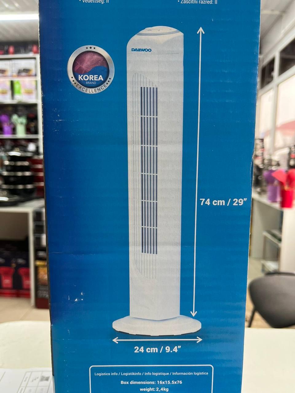 Вентилятор підлоговий Daewoo DVT29V Білий (16880688) - фото 3 Вентилятор підлоговий Daewoo DVT29V Білий (16880688) - фото 3