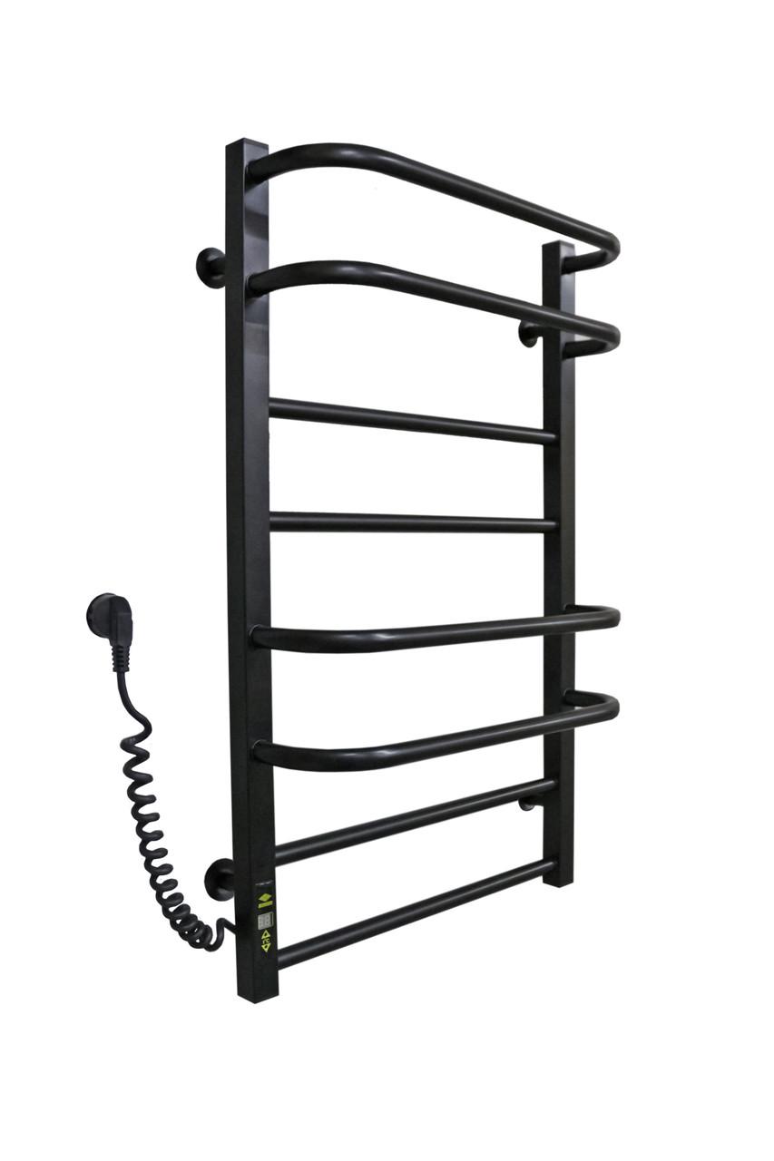 Полотенцесушитель Kosser Нелио 800х500/8 ЕL с таймером Черный (ДН01EL)