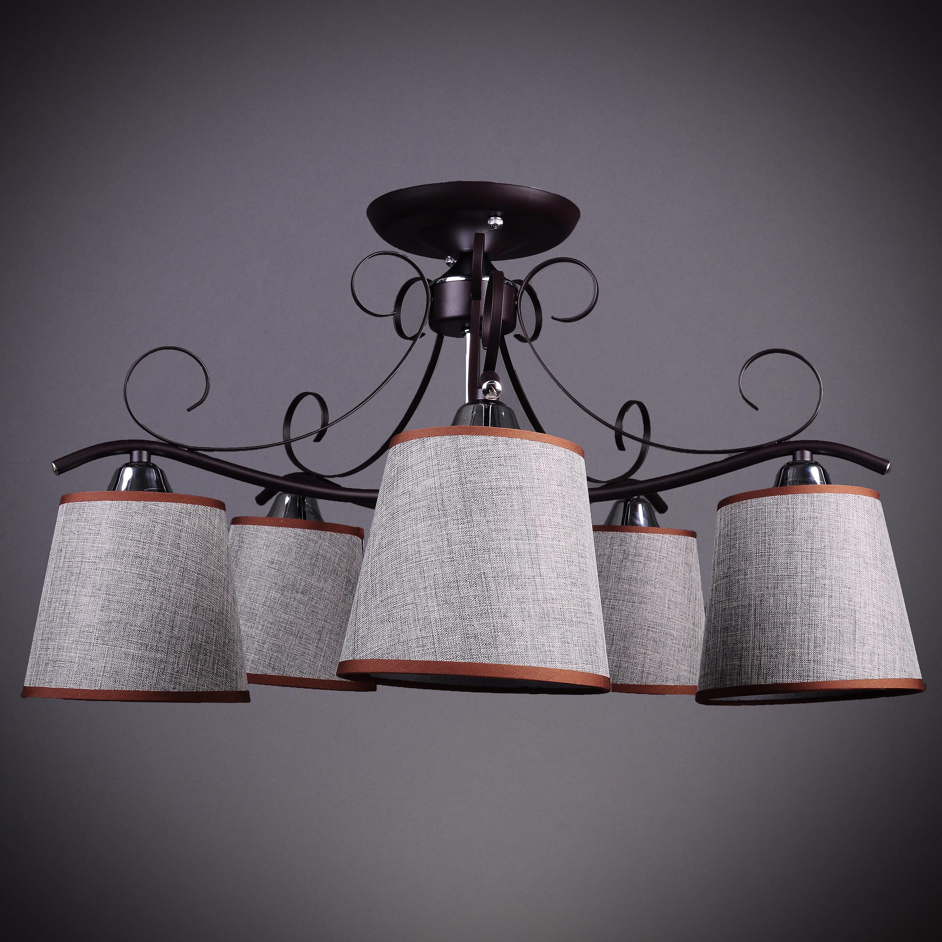 Люстра потолочная Light House DL-17233/5 BN Коричневый
