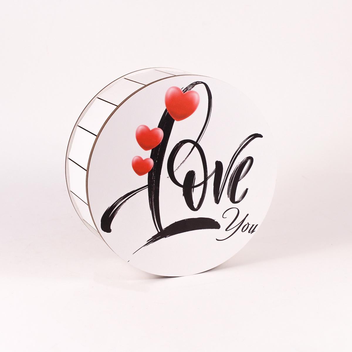 Коробка подарункова кругла "Love you" (4406)