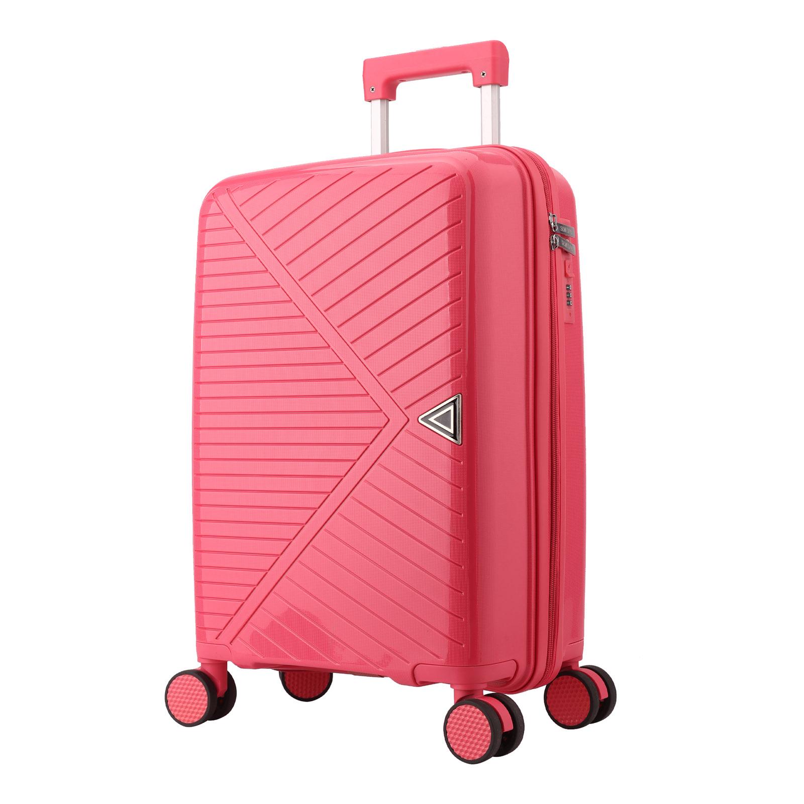 Чемодан компактный SEMI LINE 20" полипропилен Фуксия