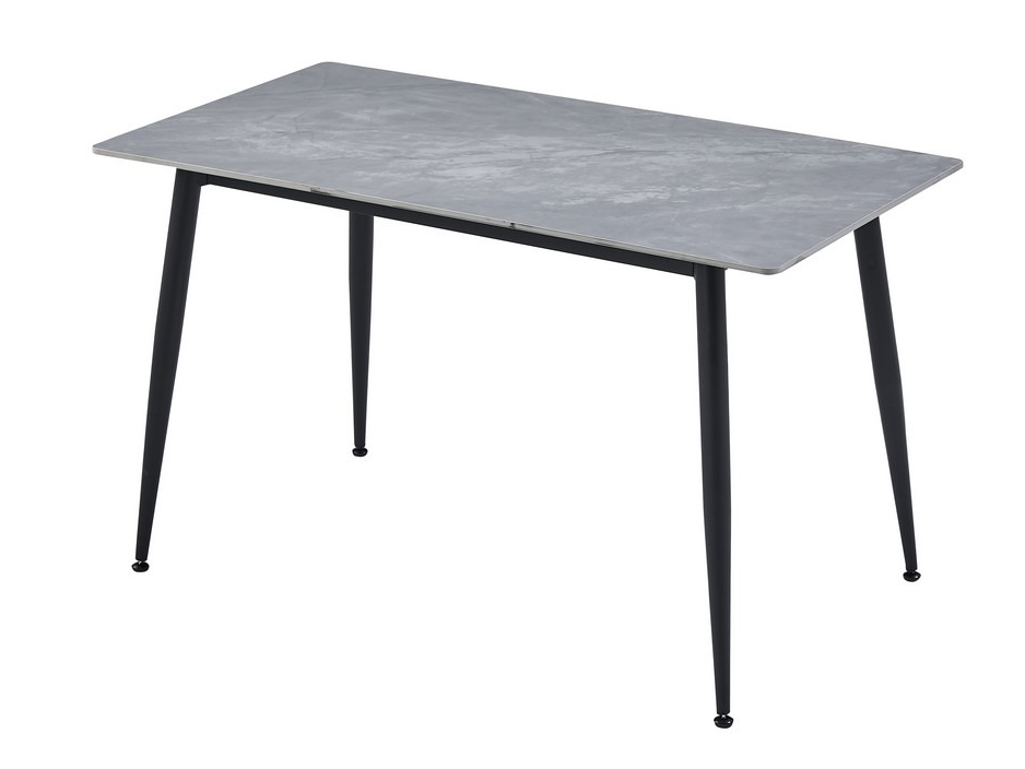 Стол обеденный керамический Ветро 1300х700х750 мм Ребекка грей/Черный (TМ-100) - фото 1 Стол обеденный керамический Ветро 1300х700х750 мм Ребекка грей/Черный (TМ-100) - фото 1