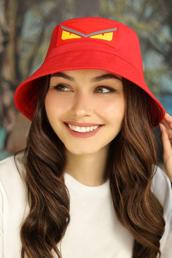 Панама однотонная летняя Braxton Angry II унисекс Красный (1426)