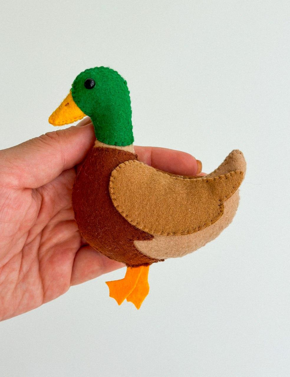 Мягкая игрушка фетровая утка ручная работа (29472358) - фото 2 Мягкая игрушка фетровая утка ручная работа (29472358) - фото 2