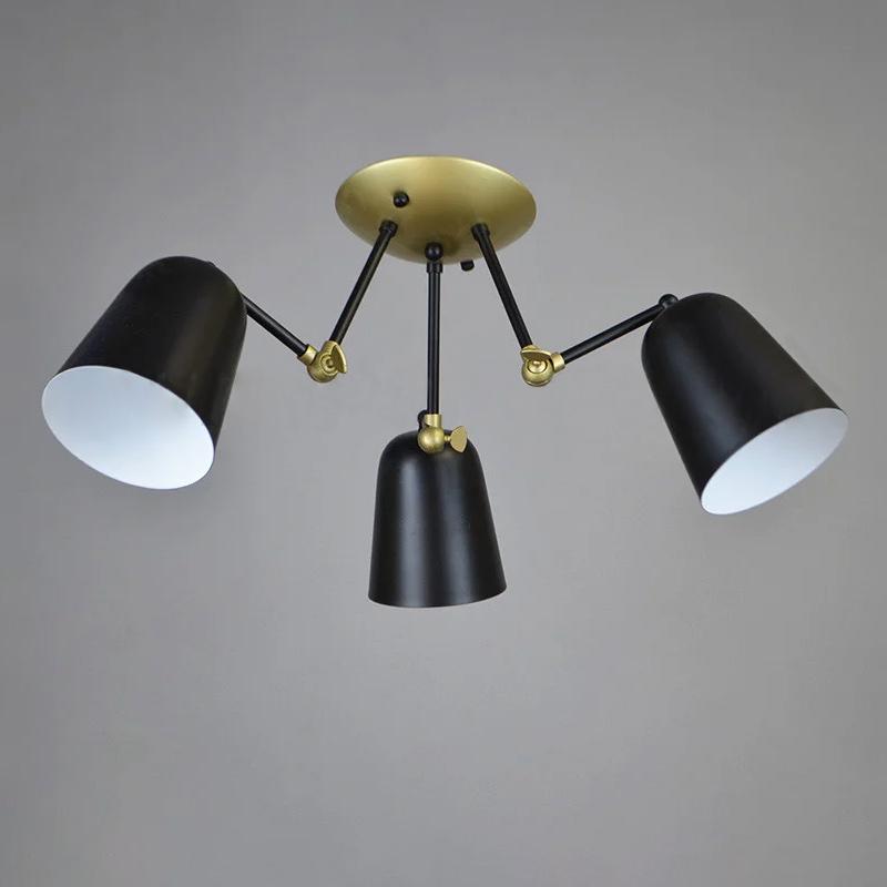 Люстра потолочная Light House NM-14217/3 BK FGD на три лампы Черный