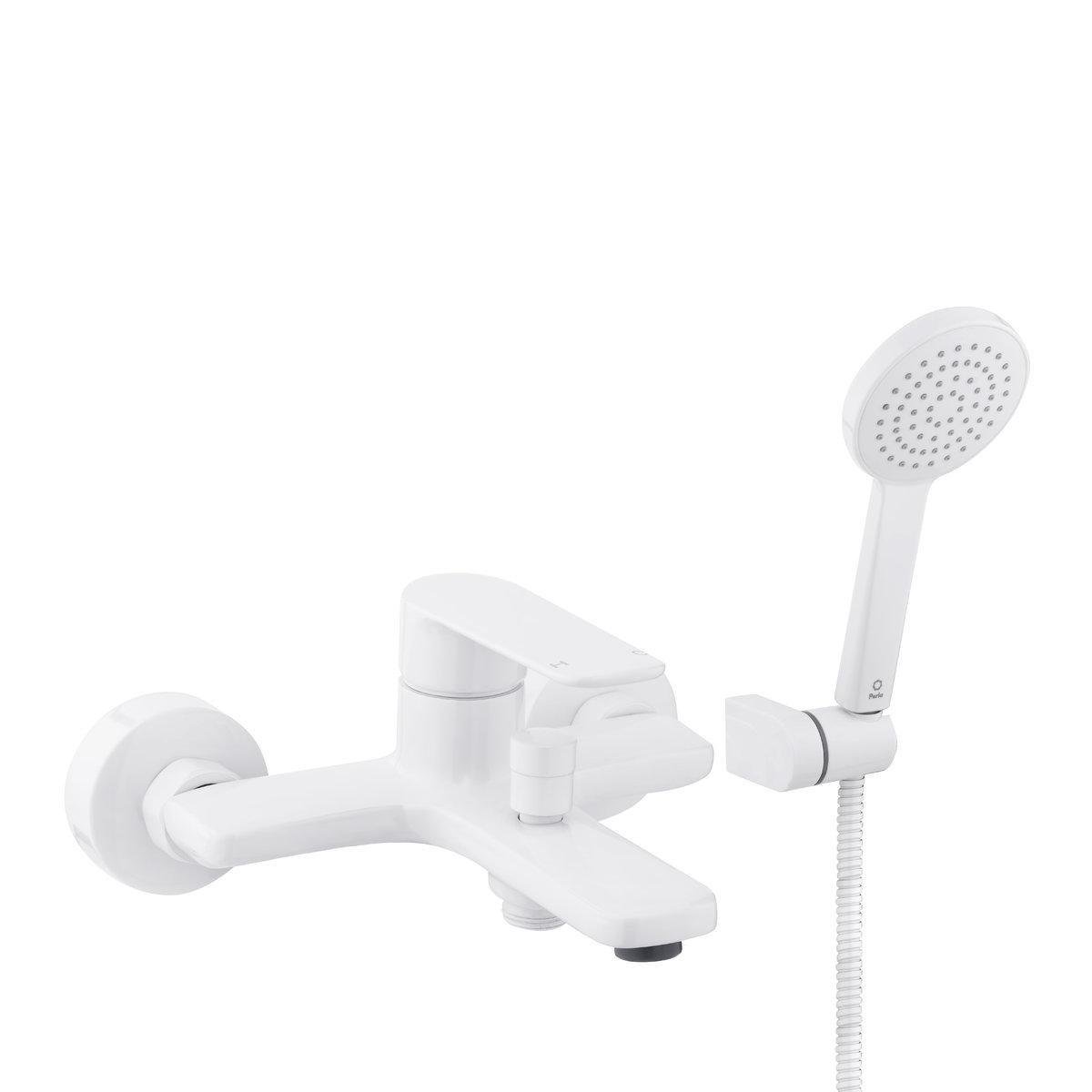 Змішувач для ванни Perla Jack з лійкою для душу одноважільний латунь (PBZ6304W) Змішувач для ванни Perla Jack з лійкою для душу одноважільний латунь (PBZ6304W)