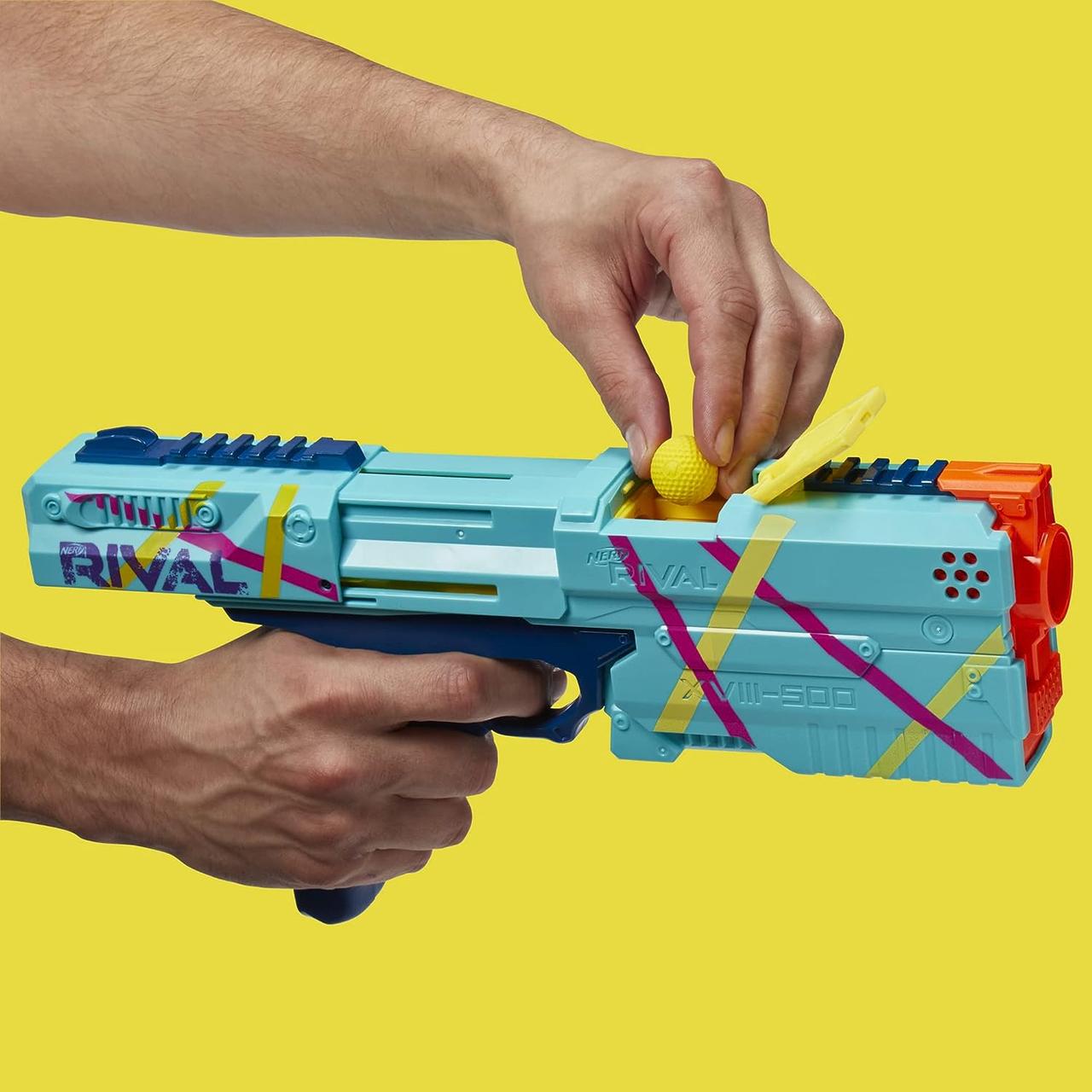 Бластер Nerf Соперник Кронос Nerf Rival Kronos Exclusive Бирюзовый - фото 5 Бластер Nerf Соперник Кронос Nerf Rival Kronos Exclusive Бирюзовый - фото 5