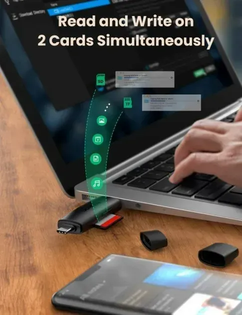 Картридер UGREEN CM304 4in1 Black (80191) - фото 6