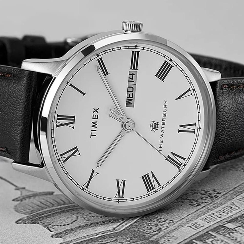 Наручные часы мужские Timex Waterbury Classic кварцевые Silver (Tx2u88400) - фото 6