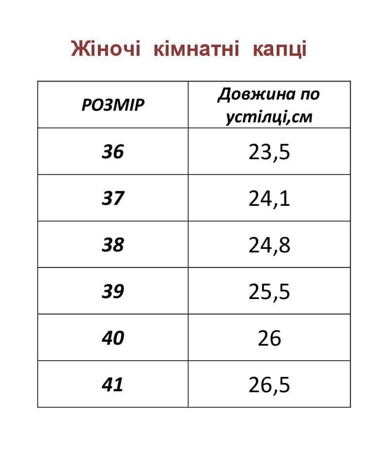 Капці жіночі БЕЛСТА кімнатні з пушком р. 40 Червоний (Ж188) - фото 4