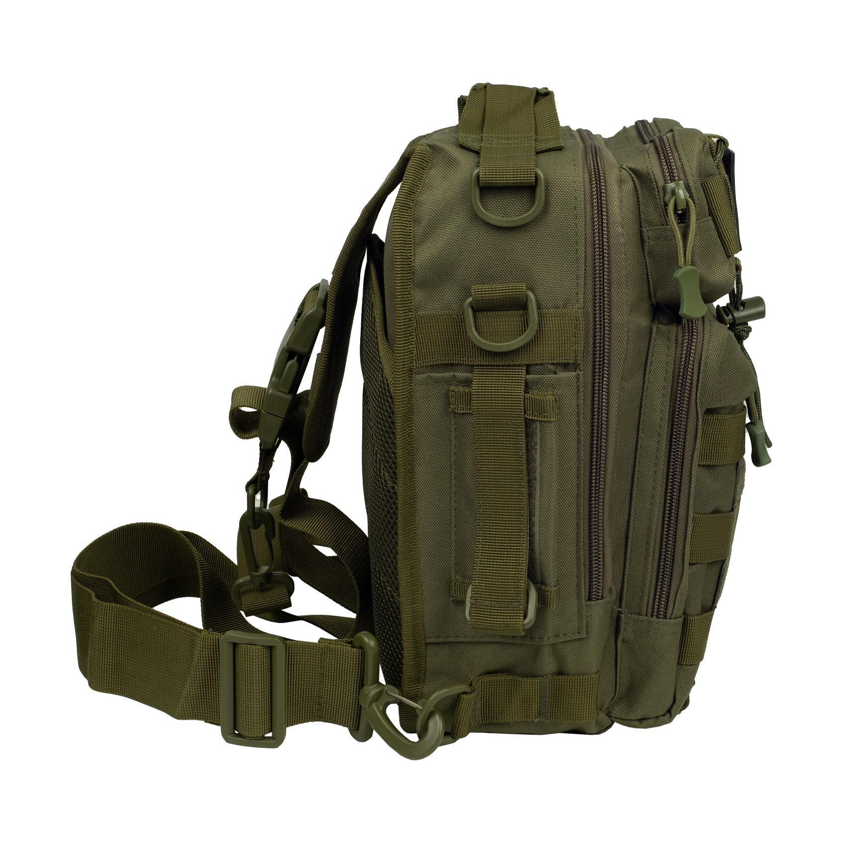 Сумка через плече Tribe Sling Pack 6,5 л Оливковий (T-IE-0003-olive) - фото 3