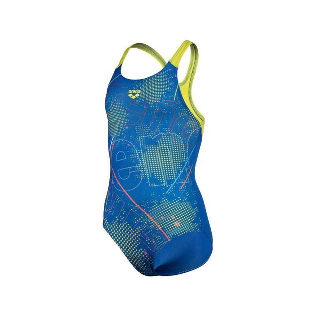 Купальник дитячий Arena GALACTIC SWIMSUIT SWIM PRO BAC 140 см Блакитний/Жовтий (005923-780 140) - фото 8