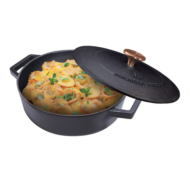 Каструля чавунна 2,57 л Berlinger Haus Metallic Line Rose Gold Edition (BH-6493) - фото 4 Каструля чавунна 2,57 л Berlinger Haus Metallic Line Rose Gold Edition (BH-6493) - фото 4