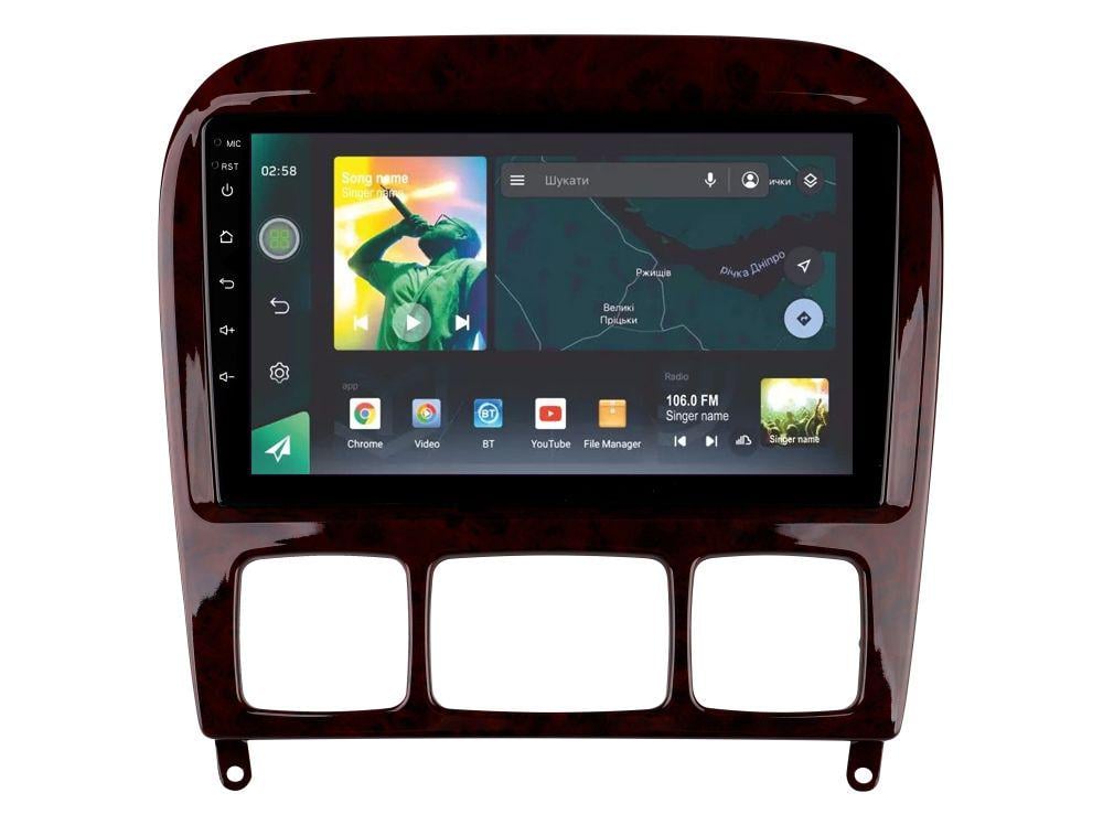 Штатна магнітола Sigma X9232 2+32 Gb Mercedes Benz S-Class W220 VV220 1998-2005 9"