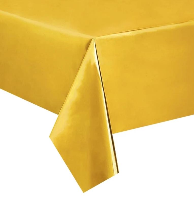 Скатерть клеенка из фольги 274x137 см Золотистый (Е23-104) - фото 2 Скатерть клеенка из фольги 274x137 см Золотистый (Е23-104) - фото 2