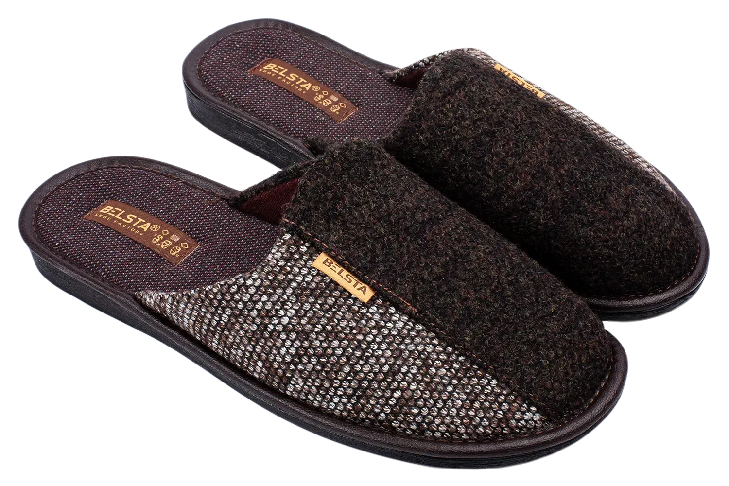 Домашние тапочки мужские БЕЛСТА 05-1092k р. 42 Коричневый