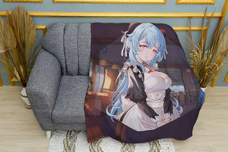 Плед Maid Ganyu Genshin Impact плюш двошаровий 135х150 см (113721-2)