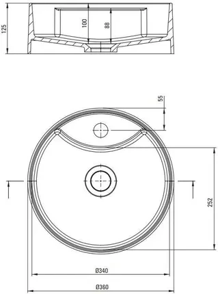 Умывальник Deante Silia 36 см (CQS_NU4B) - фото 3 Умывальник Deante Silia 36 см (CQS_NU4B) - фото 3