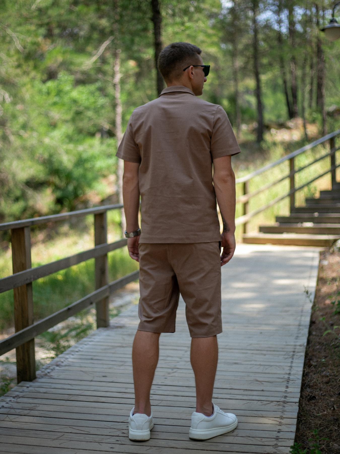 Костюм мужской Flax Intruder льняной S Коричневый (1624351714/4/1) - фото 6 Костюм мужской Flax Intruder льняной S Коричневый (1624351714/4/1) - фото 6