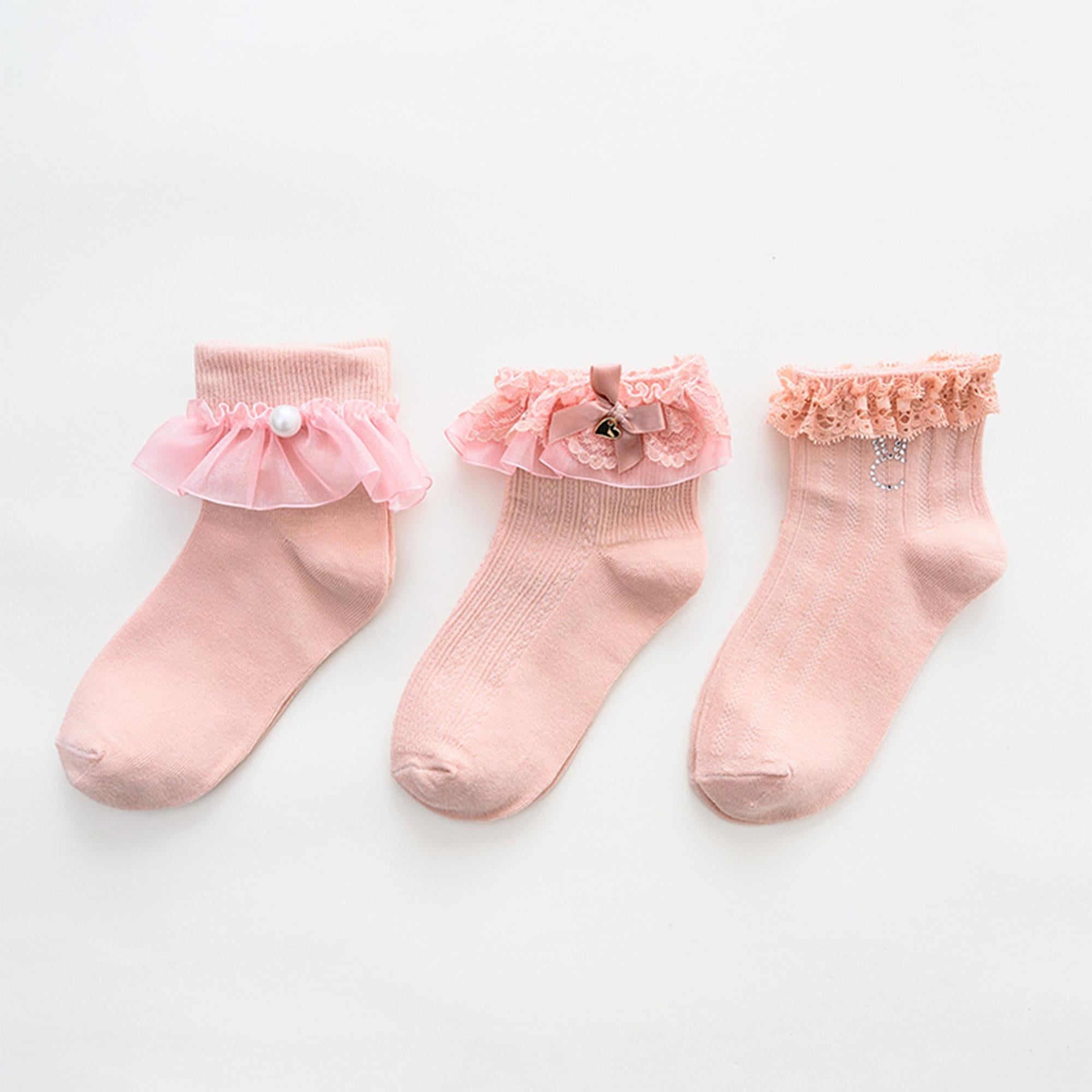 Набор детских носков Caramella The princess 3 пары р. 18-20 см Розовый (CA-24-3)