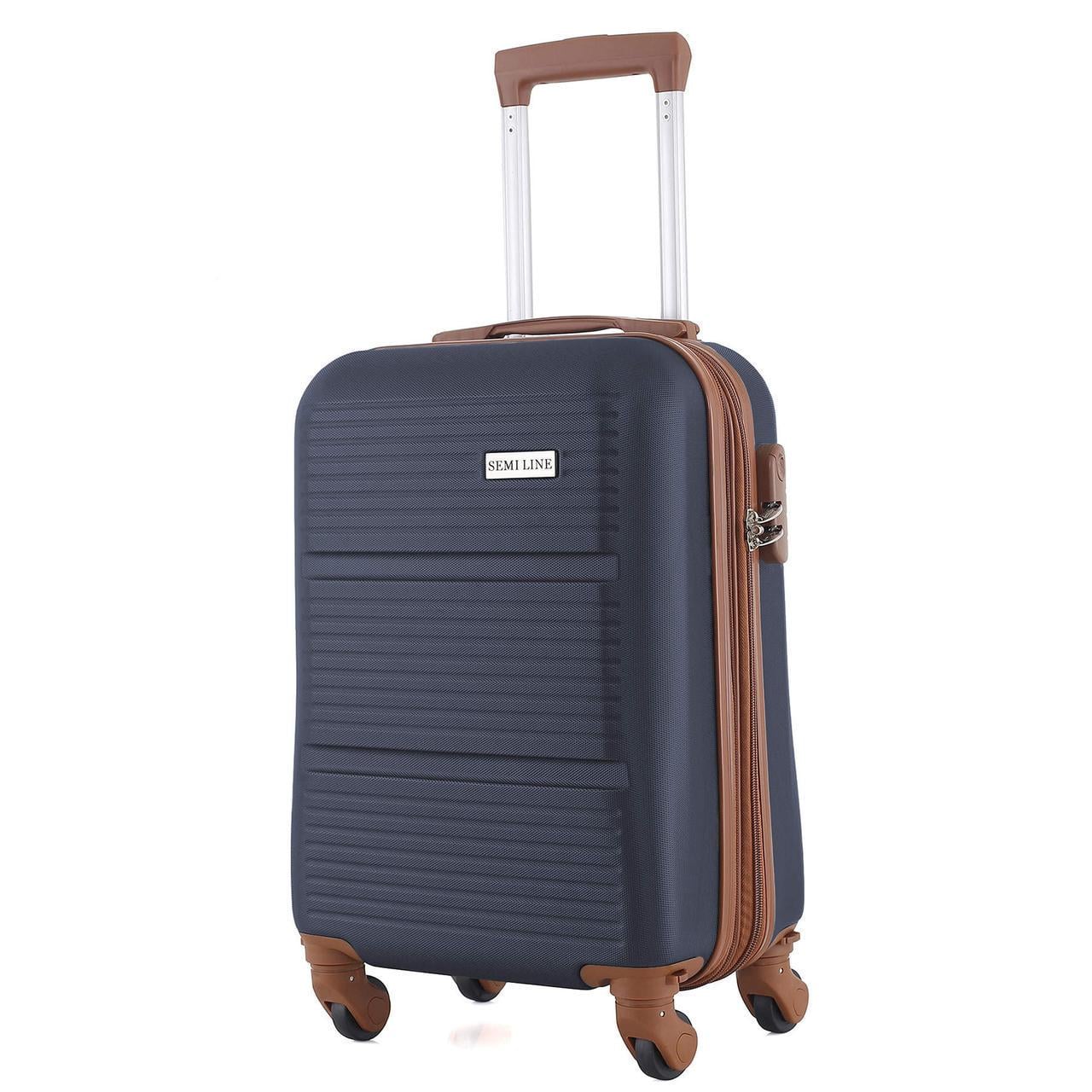 Чемодан SEMI LINE 20" S Navy (T5712-1) Чемодан SEMI LINE 20" S Navy (T5712-1)