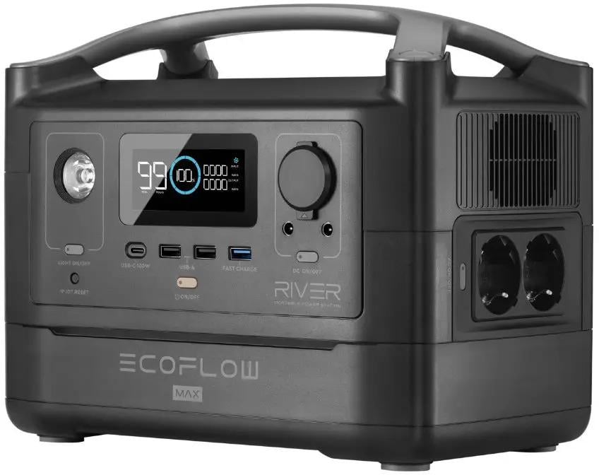 Зарядная станция EcoFlow River Max EFRIVER600MAX-EU 160000 mAh Черный (c562baca)